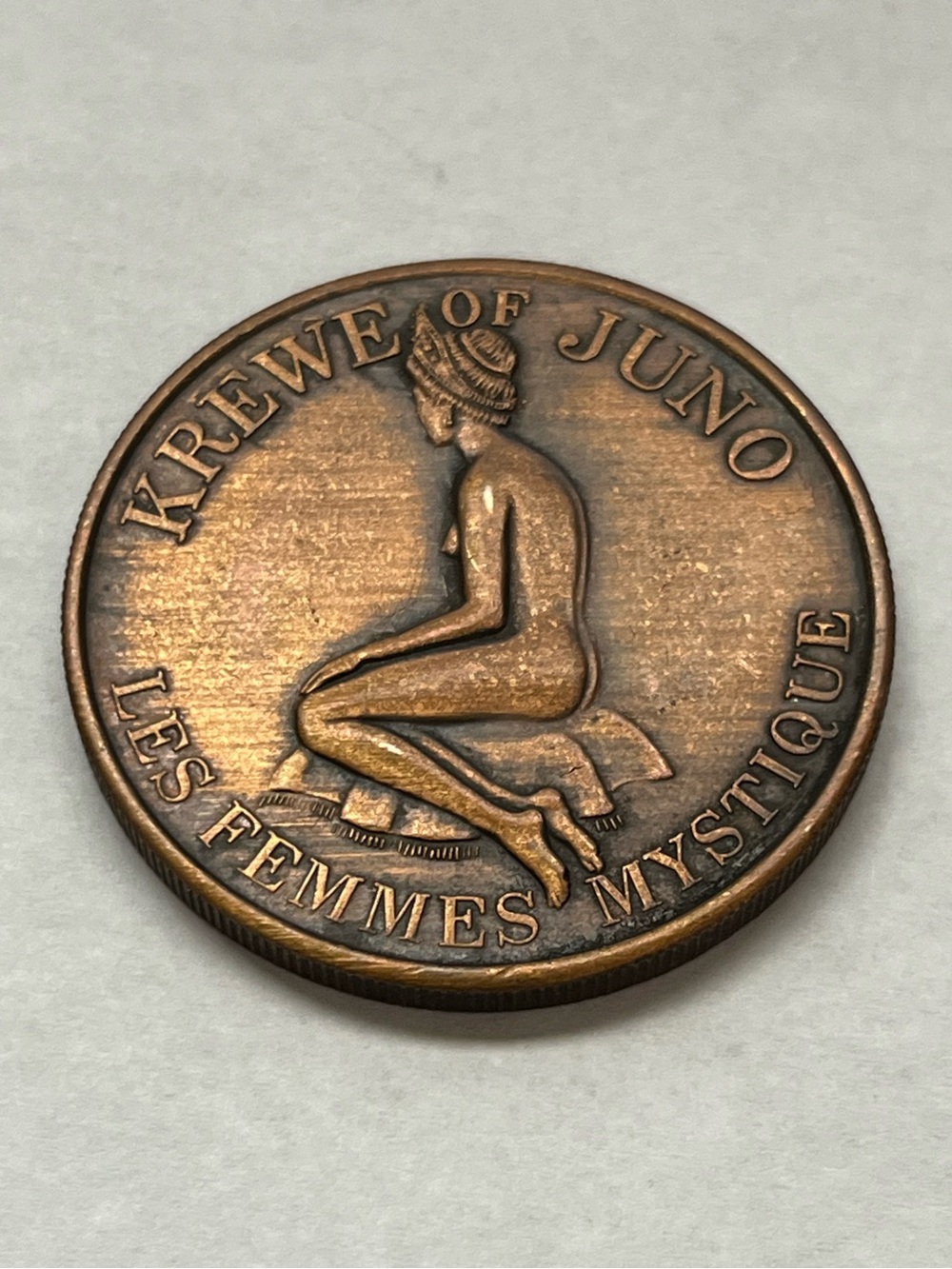 1976 Mardi Gras bronze doubloon